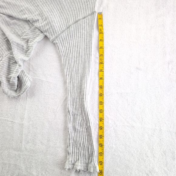 We The Free Tunic Oversized Funnel Neck Raw Hem Gap Back Women's Large Grey - Picture 10 of 10